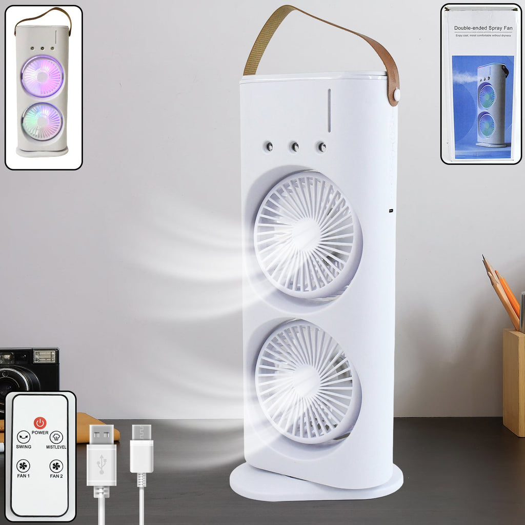 Arctic Twin Air Fan with Remote (1 Pc / With Remote / Plug and Play)